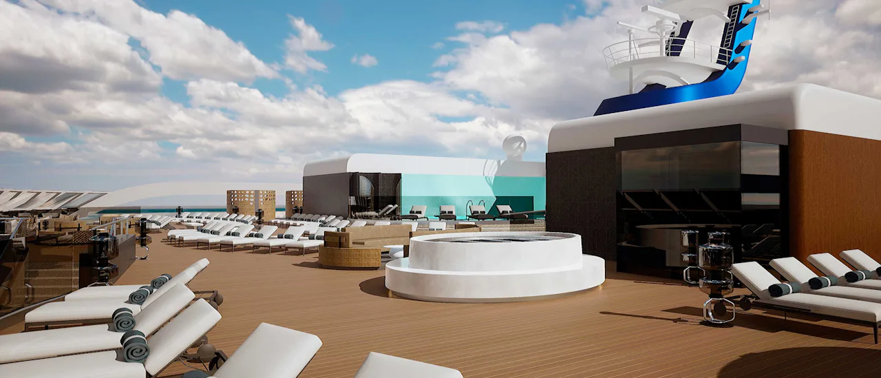 Yacht Club erbjuder en avskild upplevelse med bland annat restaurang, lounge, bar och pool.