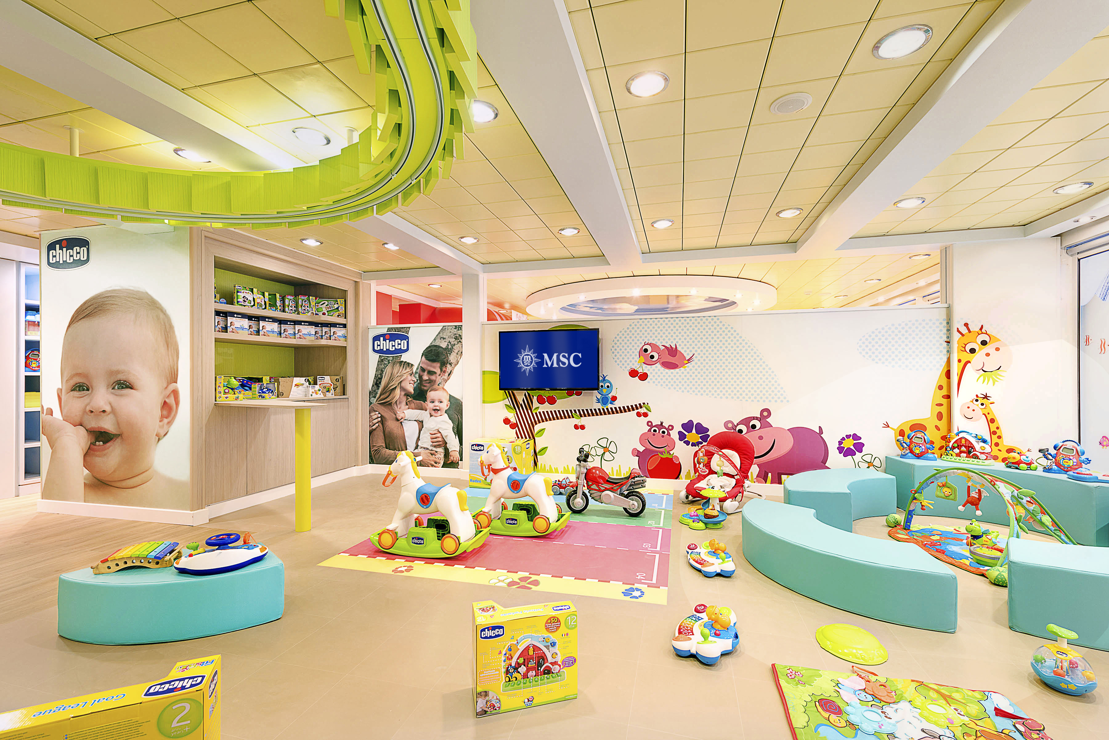 Småbarnsklubben är utformad för de yngsta gästerna